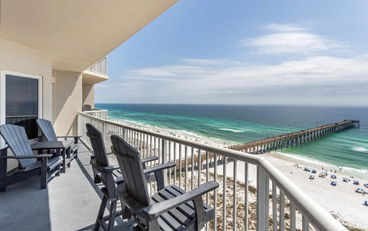 Balcony view of the Gulf